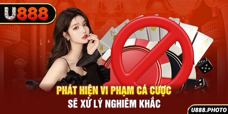 Phát hiện vi phạm cá cược sẽ xử lý nghiêm khắc